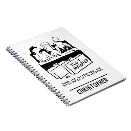 Honeymoon Wedding Night for Bride & Groom Notitieboek (Rechterzijde)