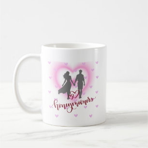 Honeymooners Mok, nieuwe bruiden mok, nieuwe getro Koffiemok