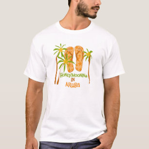 Honeymooning dans le T-shirt d'Aruba