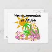 Honeymooning in Aruba Briefkaart (Voorkant / Achterkant)