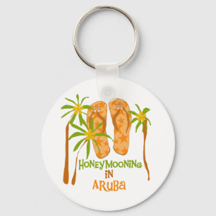 Honeymooning in Aruba Sleutelhanger