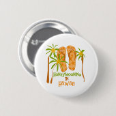 Honeymooning in Hawaï-Button Ronde Button 5,7 Cm (Voorkant /achterkant)
