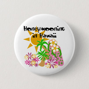 Honeymooning in Hawaii Ronde Button 5,7 Cm