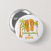 Honeymooning in Hawaii Ronde Button 5,7 Cm (Voorkant /achterkant)