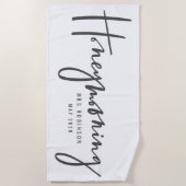 Honeymooning Strandlaken (Voorkant)