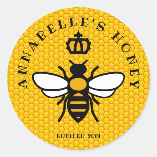 Honeypeb Bee Étiquette Personnaliser (Devant)