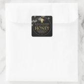 Honeypeb & Bee Raw Honey Étiquette Noir (Sac)