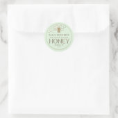Honeypeb & Bee Raw Honey Étiquette Pale Green (Sac)