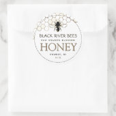 Honeypeb & Bee Raw Miel Étiquette Blanc (Sac)
