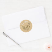 Honeypeb et Bee Miel Étiquette Kraft (Enveloppe)