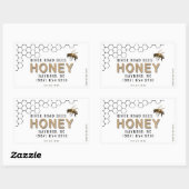 Honeypeb et Bee Miel Étiquette Kraft (Feuille)