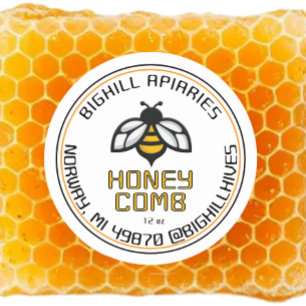 Honeypeb Étiquette Abeille Jaune Abeille Coordonné