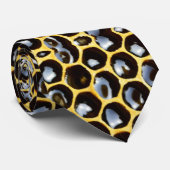 Honeypeb Hexagonal Motif Imprimer Cravate de nouve (Roulé)