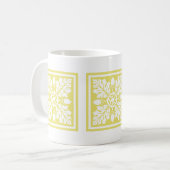 Honeysuckie Acorn and Leaf Tile Design Café Mug (Devant gauche)
