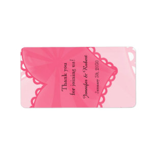 Honeysuckie rose amusant Étiquette de lèvres Coeur