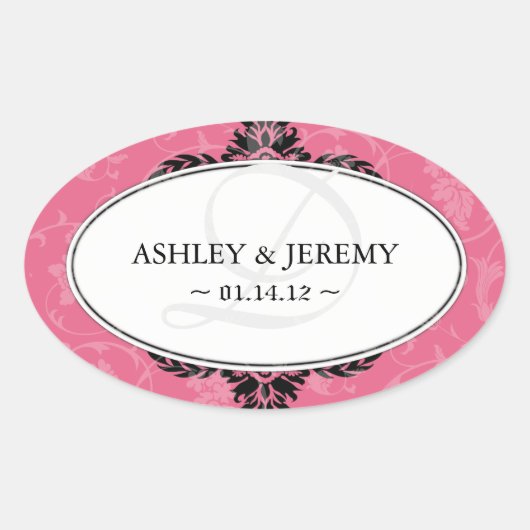 Honeysuckle bruiloft gunst Stickers (Voorkant)