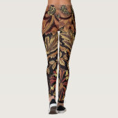 Honeysuckle, een  ontwerp van William Morris Leggings (Achterkant)
