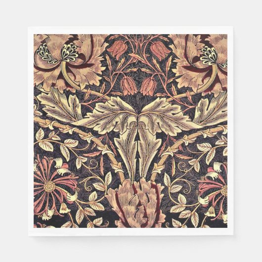 Honeysuckle, een ontwerp van William Morris, Servet (Voorkant)