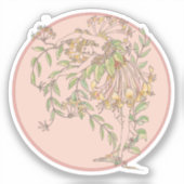 Honeysuckle fee - fee van de tuin sticker (Voorkant)