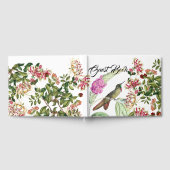 Honeysuckle Flowers Hummingbird Bird Livre d'invit (Complet)