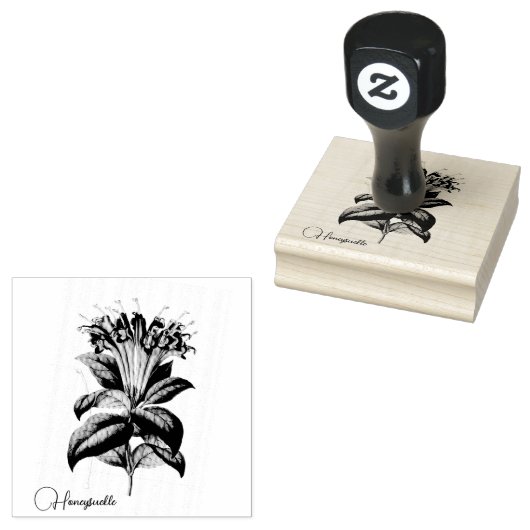 Honeysuckle Flowers Rubber Stamp Rubberstempel (Gestempeld)