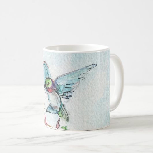 Honeysuckle Hummingbird Koffiemok (Voorkant rechts)