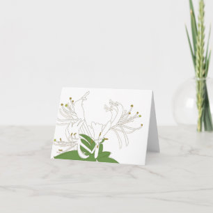 HONEYSUCKLE Notecard No. 2 Kaart