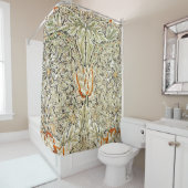 Honeysuckle Pattern (1876) van William Morris Douchegordijn (In situ)