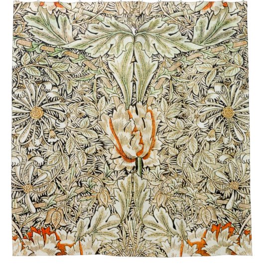 Honeysuckle Pattern (1876) van William Morris Douchegordijn (Voorkant)