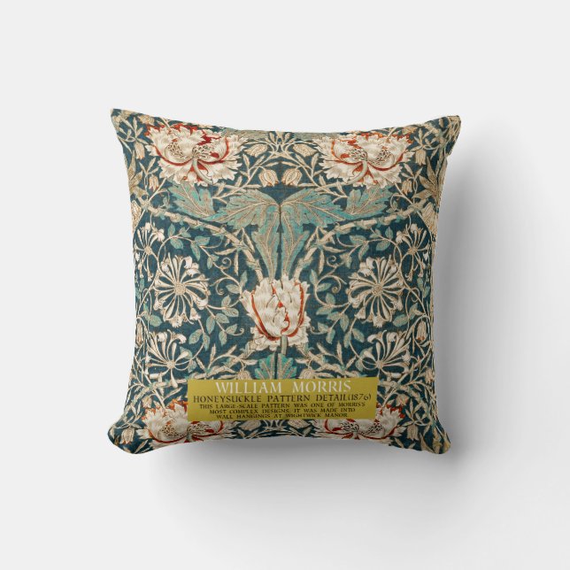 Honeysuckle Pattern - Design of William Morris Kussen (Voorkant)