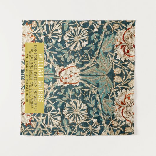 Honeysuckle Pattern - Design of William Morris Wandkleed (Voorkant (horizontaal))