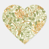 Honeysuckle  Pattern William Morris Hart Sticker (Voorkant)