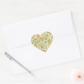 Honeysuckle  Pattern William Morris Hart Sticker (Envelop)