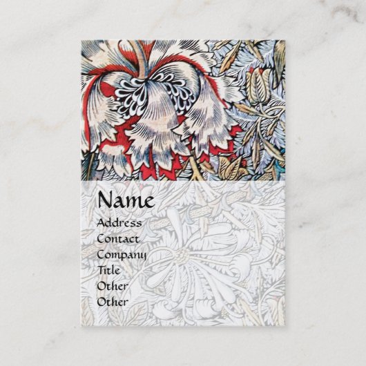 HONEYSUCKLE, roze, wit bruin Visitekaartje (Voorkant)