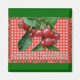 Honeysuckle Season's Greetings Magnet Magneet