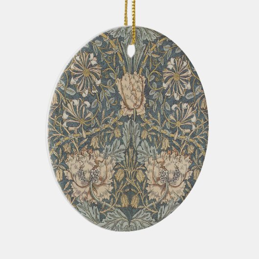 Honeysuckle van William Morris,  bloemen Art Keramisch Ornament (Rechts)