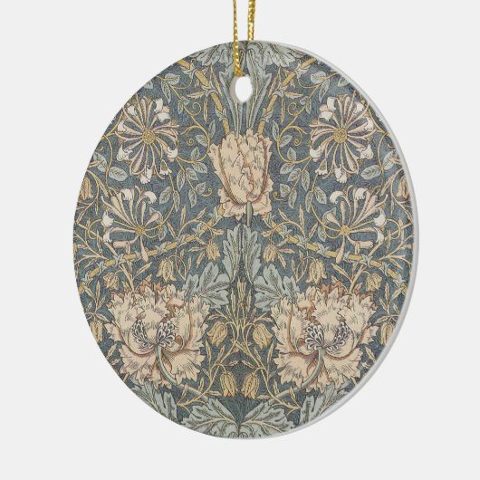 Honeysuckle van William Morris,  bloemen Art Keramisch Ornament (Links)