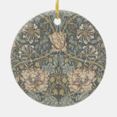Honeysuckle van William Morris,  bloemen Art Keramisch Ornament (Achterkant)