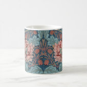 Honeysuckle van William Morris,  bloemen Art Koffiemok (Center)