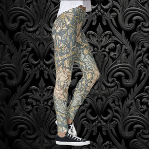 Honeysuckle van William Morris, bloemen Art Leggings