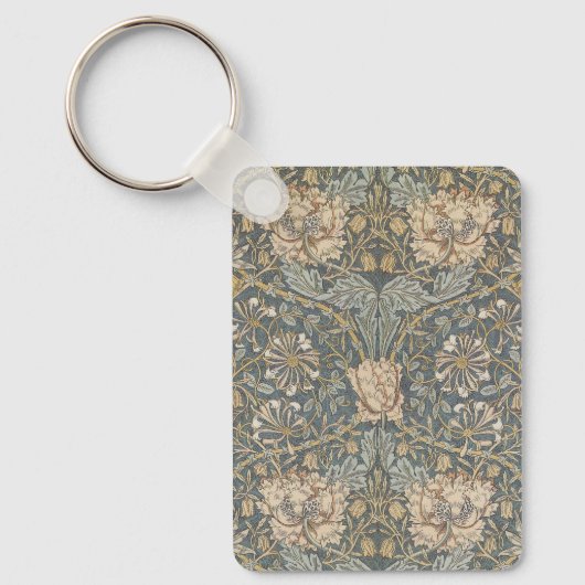 Honeysuckle van William Morris,  bloemen Art Sleutelhanger (Voorkant)
