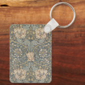 Honeysuckle van William Morris,  bloemen Art Sleutelhanger (Achterkant)