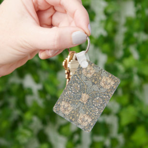 Honeysuckle van William Morris,  bloemen Art Sleutelhanger