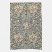 Honeysuckle van William Morris,  bloemen Art Theedoek (Verticaal)