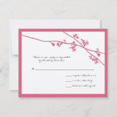 Honeysuckle Wild Flower Branches Wedding RSVP (Voorkant)