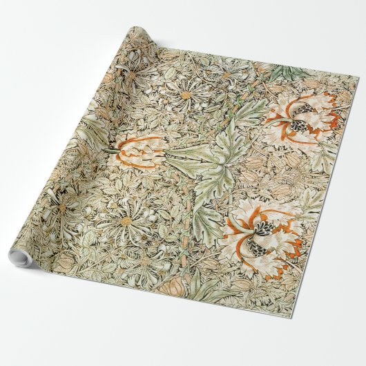 Honeysuckle, William Morris Cadeaupapier (Uitgerold)