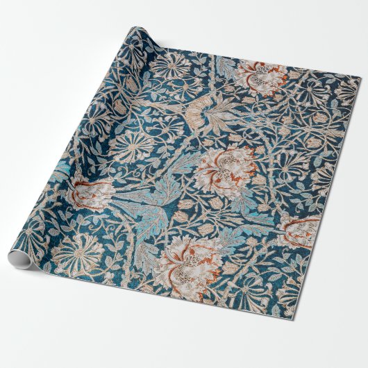Honeysuckle, William Morris Cadeaupapier (Uitgerold)