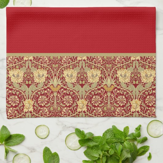 Honeysuckle William Morris Kitchen Towel Theedoek (Gevouwen)