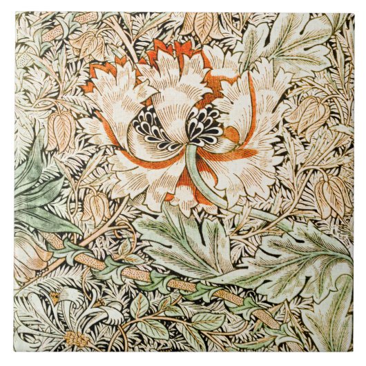 Honeysuckle, William Morris Tegeltje (Voorkant)
