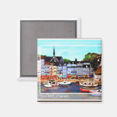 Honfleur, France Magnet de peinture (Recto/Verso)